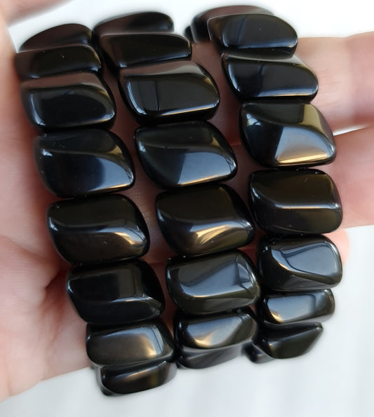 Rainbow Obsidian "Waves" Bracelet
