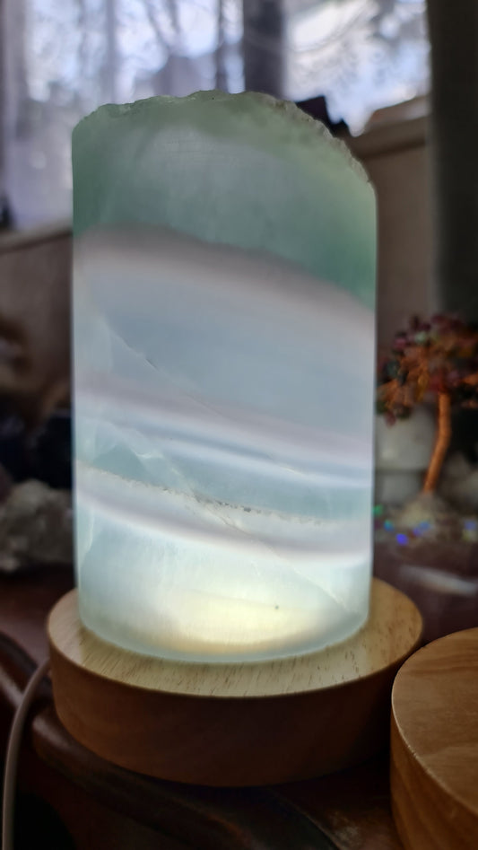 Pastel Fluorite Lamp