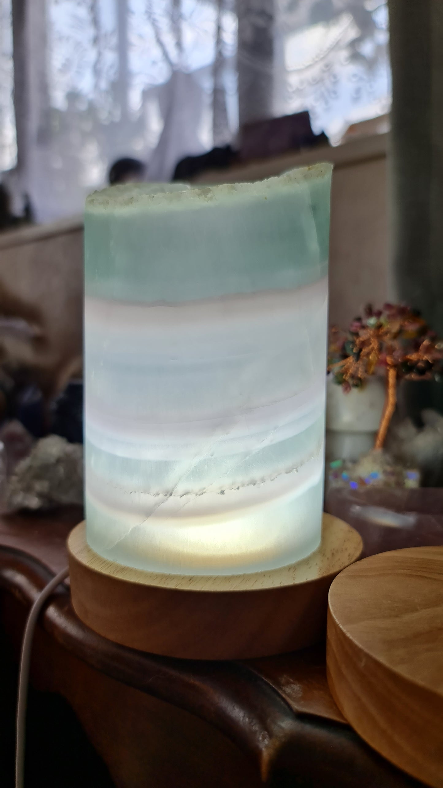 Pastel Fluorite Lamp