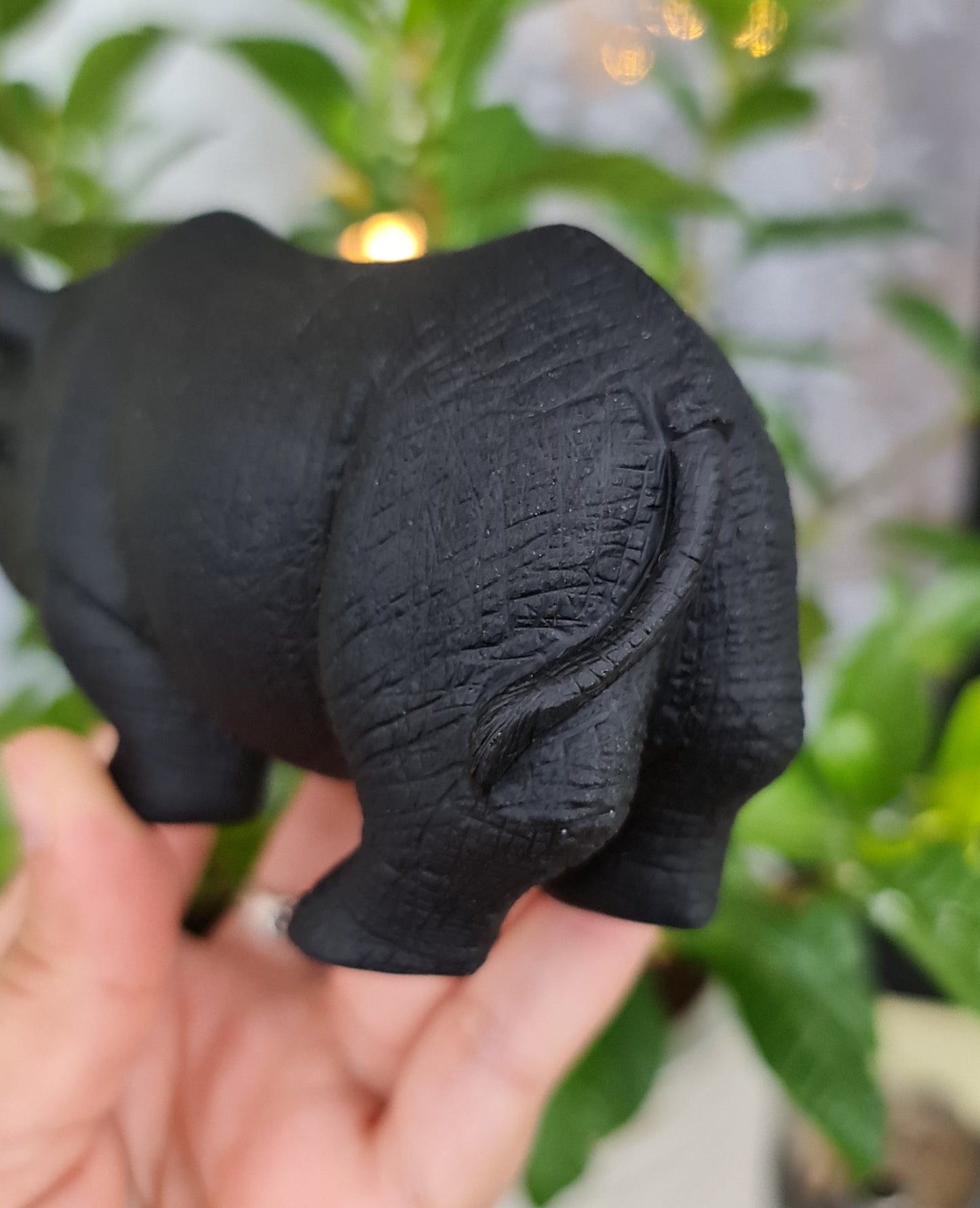 Black Obsidian Rhino