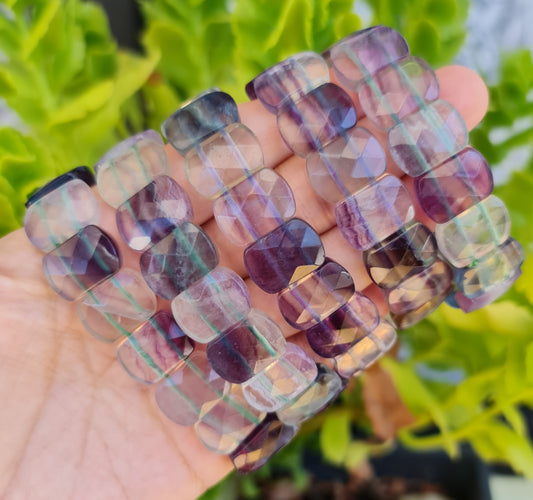 Faceted Fluorite Bracelet