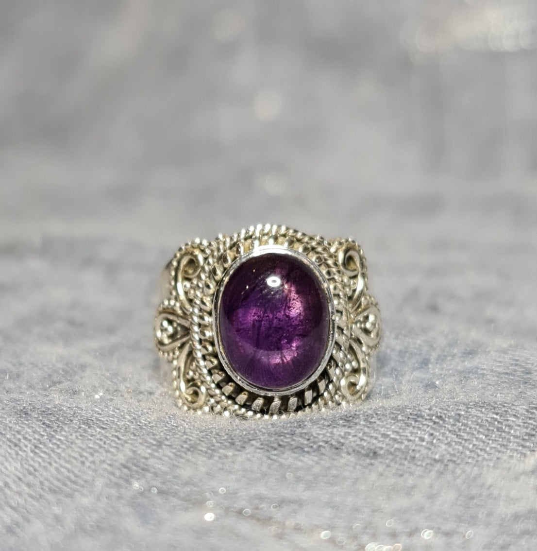 Amethyst Sterling Silver Ring