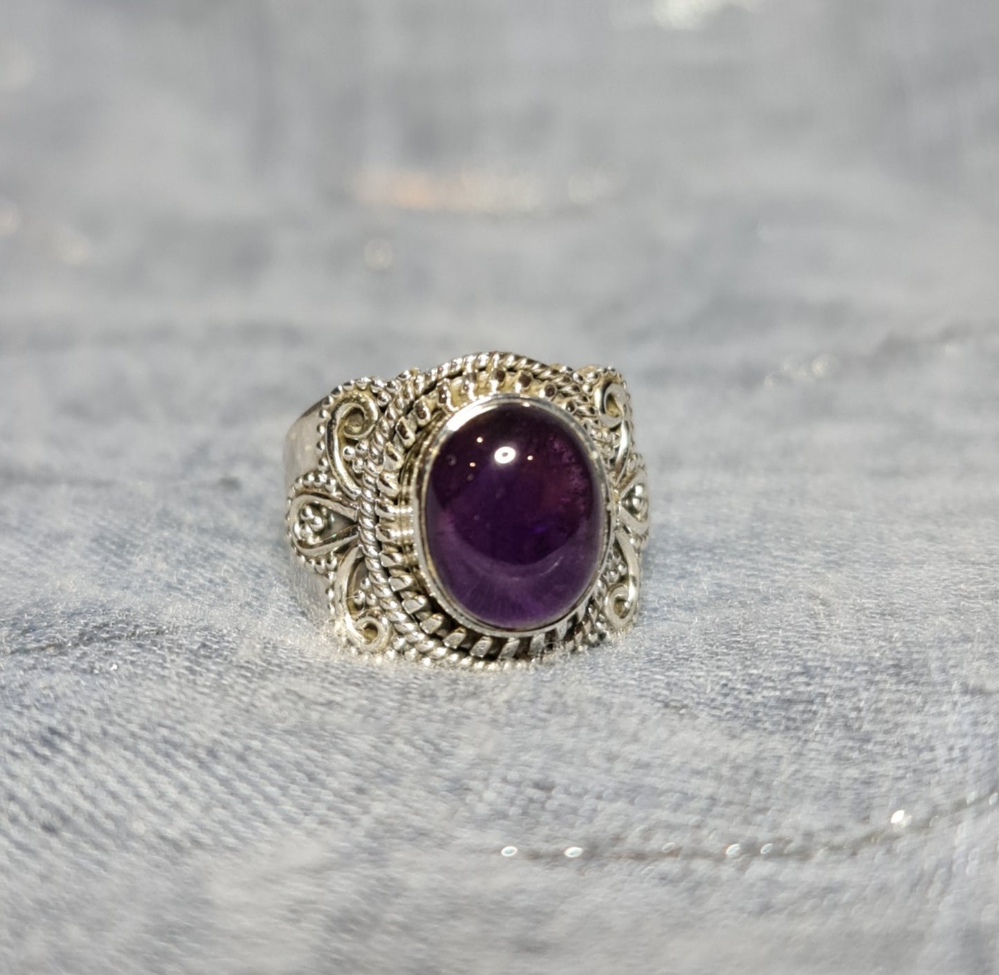 Amethyst Sterling Silver Ring