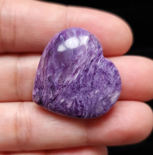 Charoite Heart