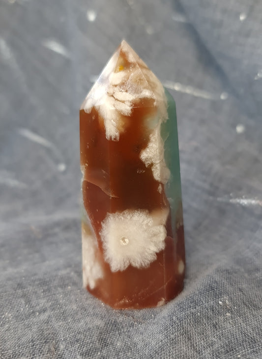 Green Flower Agate Point