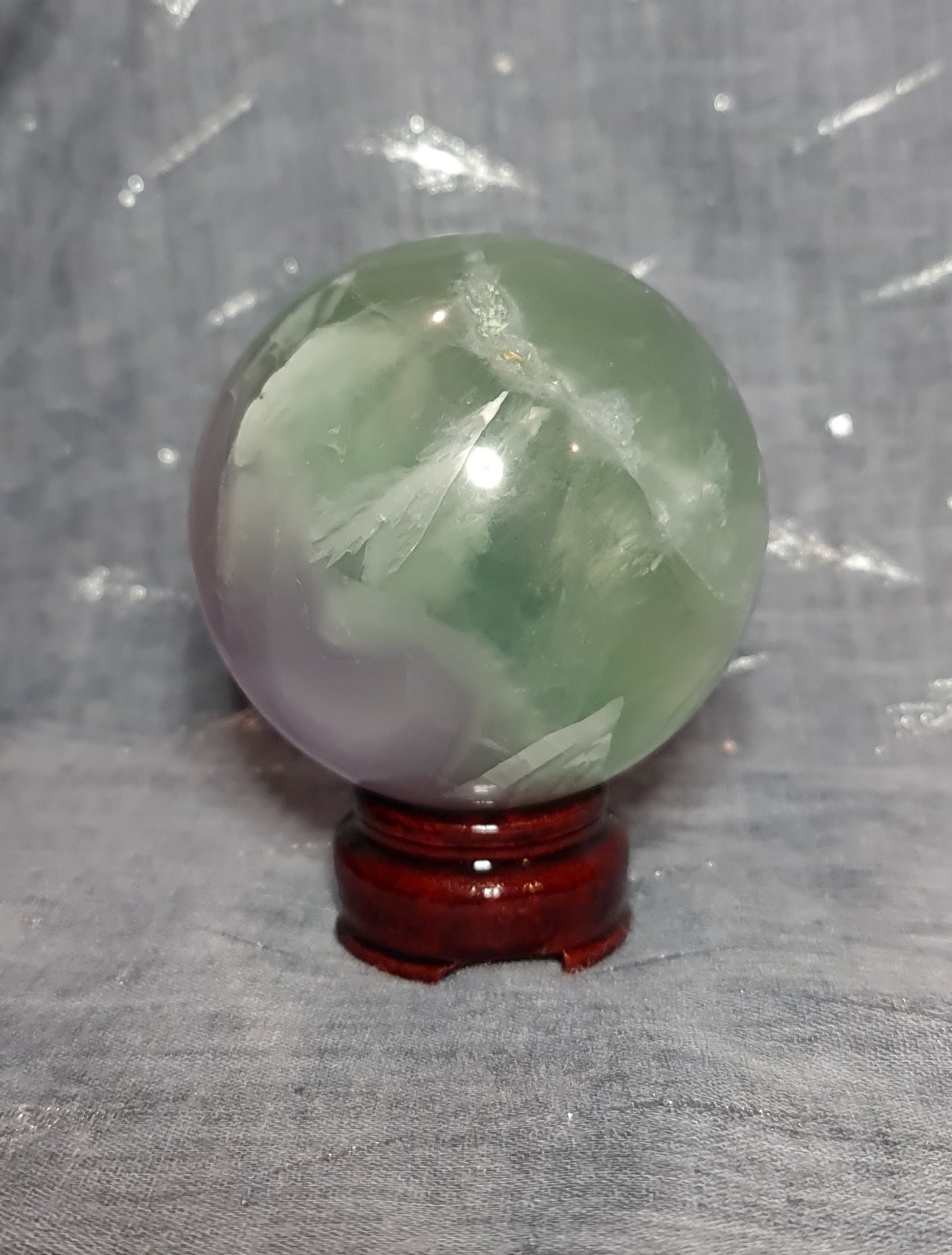 Lavender Fluorite Sphere 7.5cm