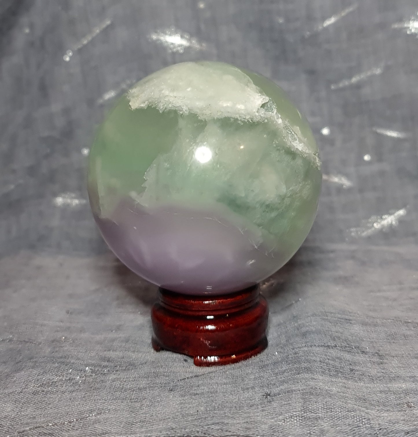 Lavender Fluorite Sphere 8cm