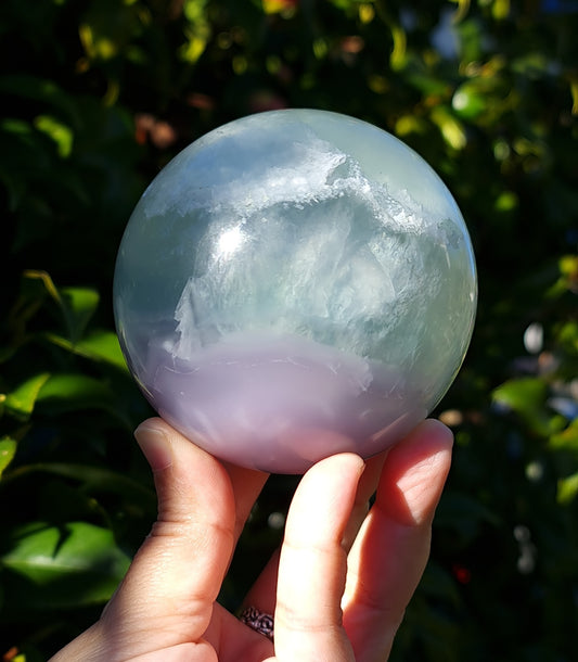 Lavender Fluorite Sphere 8cm