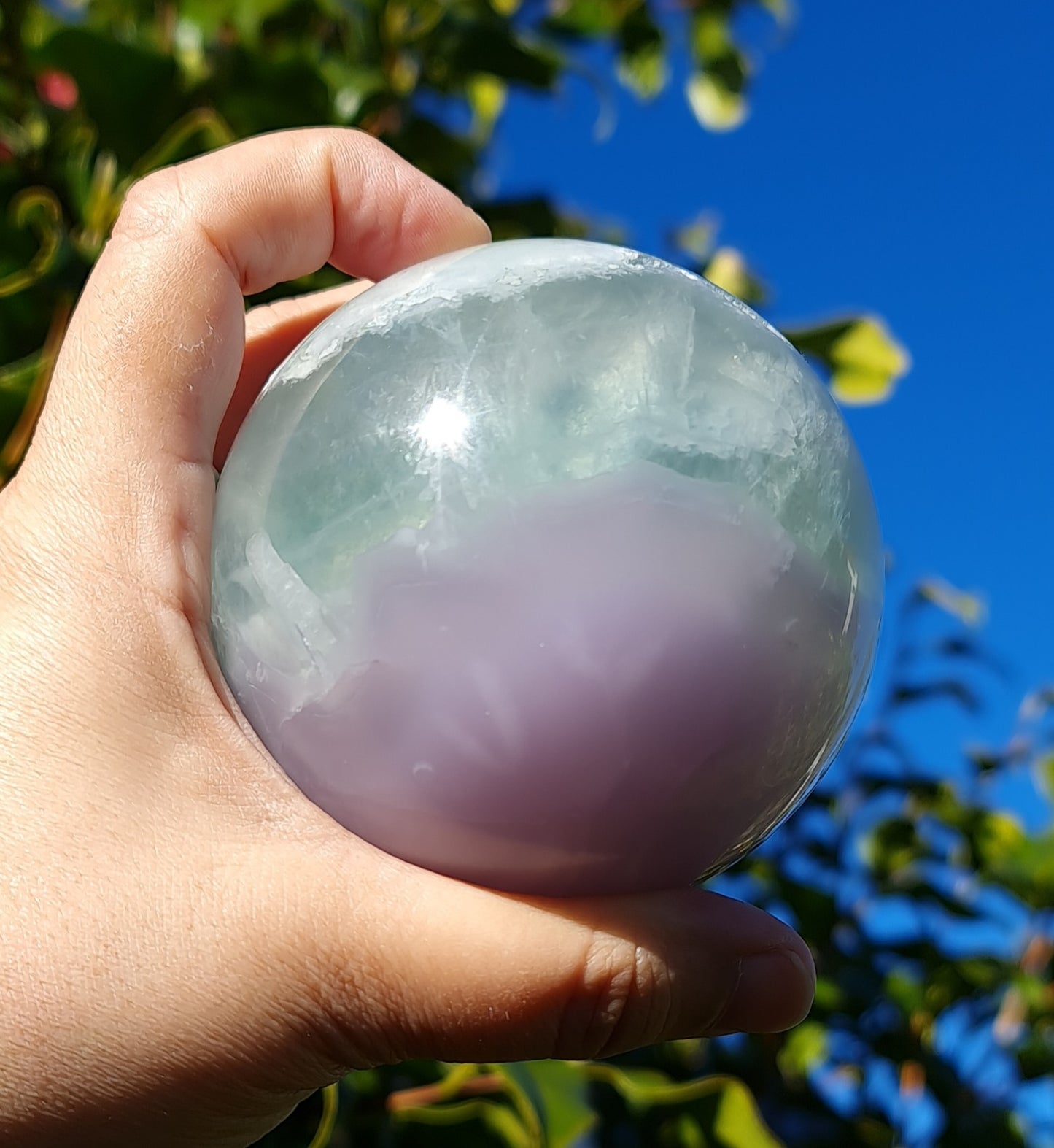 Lavender Fluorite Sphere 8cm