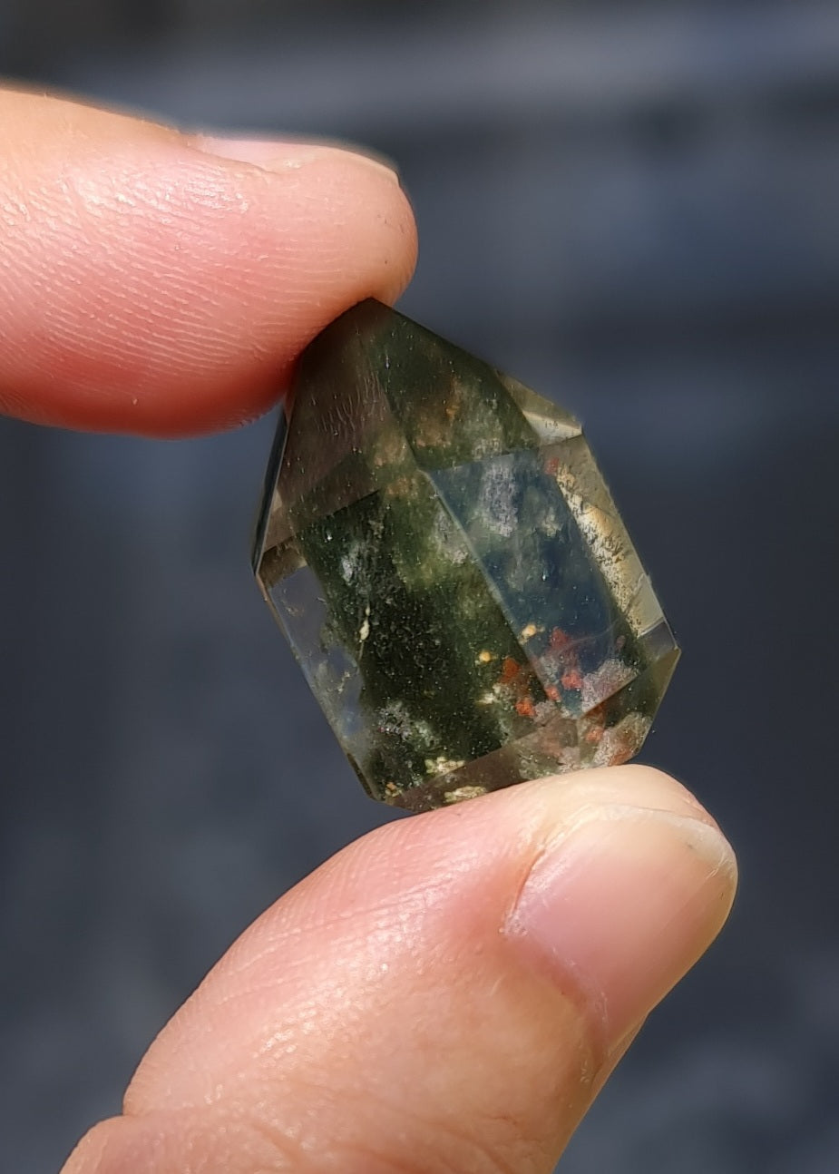 Lodolite Point AAA Garden Quartz