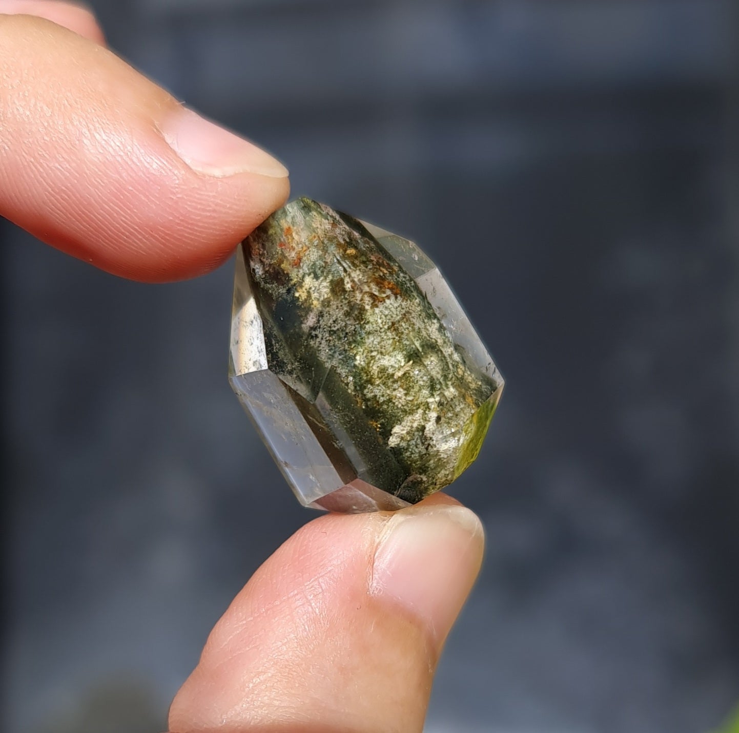 Lodolite Point AAA Garden Quartz