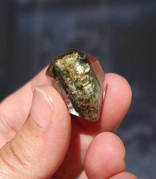Lodolite Point AAA Garden Quartz
