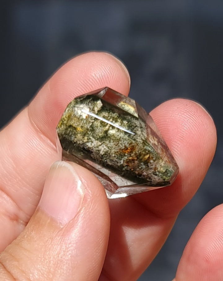 Lodolite Point AAA Garden Quartz