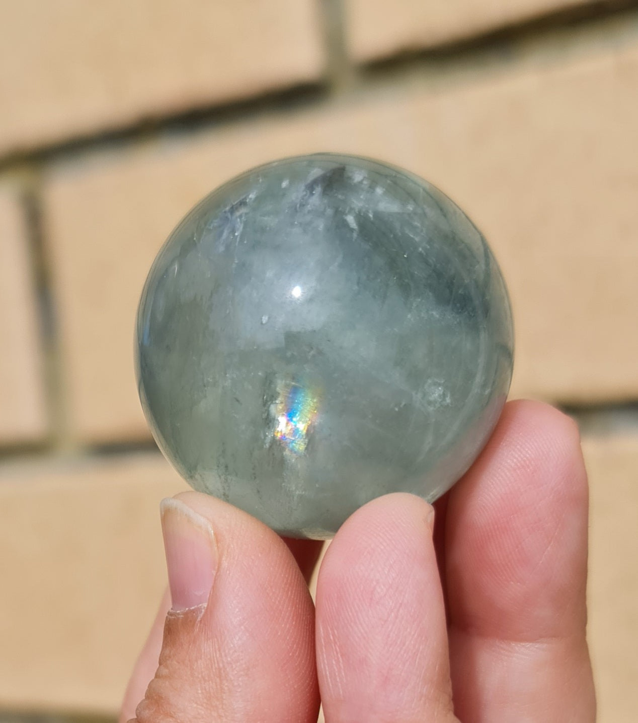 Rainbow Fluorite Sphere
