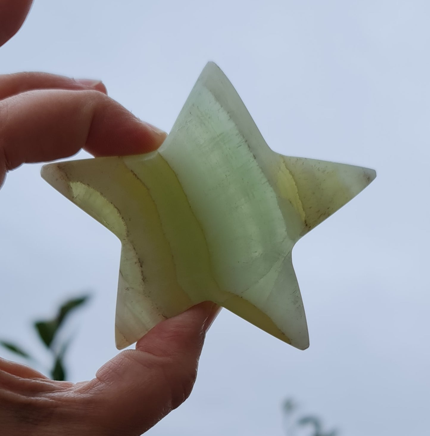 Pistachio Calcite Star