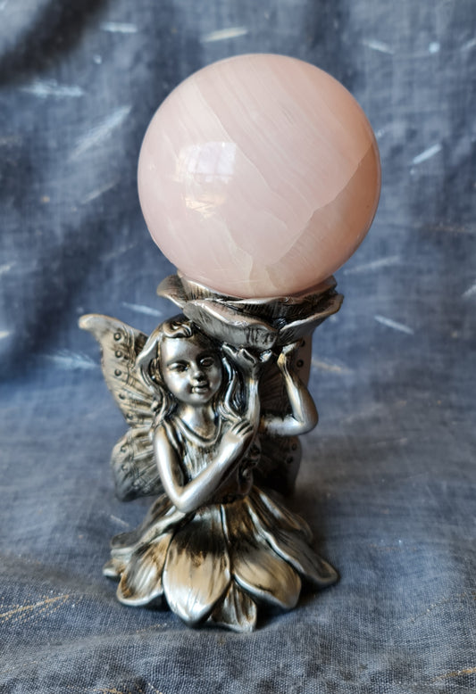 Mangano Pink Calcite Sphere