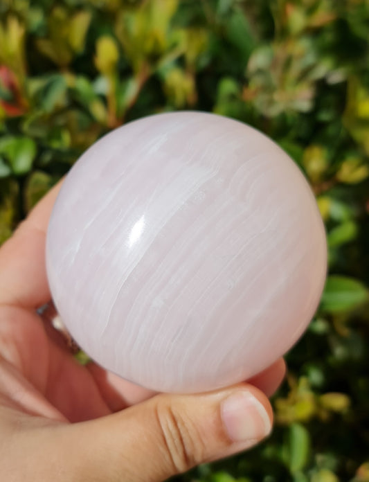 Mangano Pink Calcite Sphere