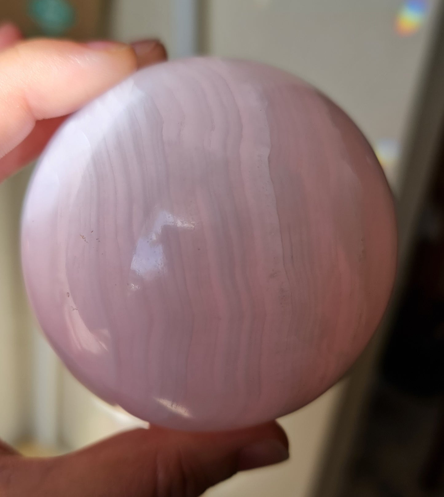 Mangano Pink Calcite Sphere