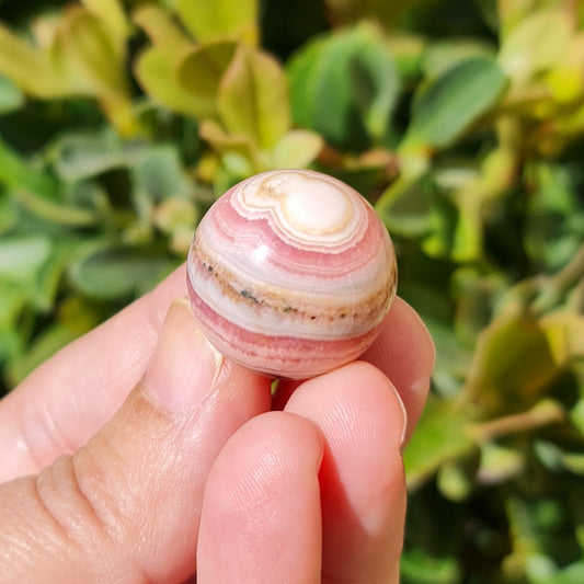 Rhodochrosite Sphere