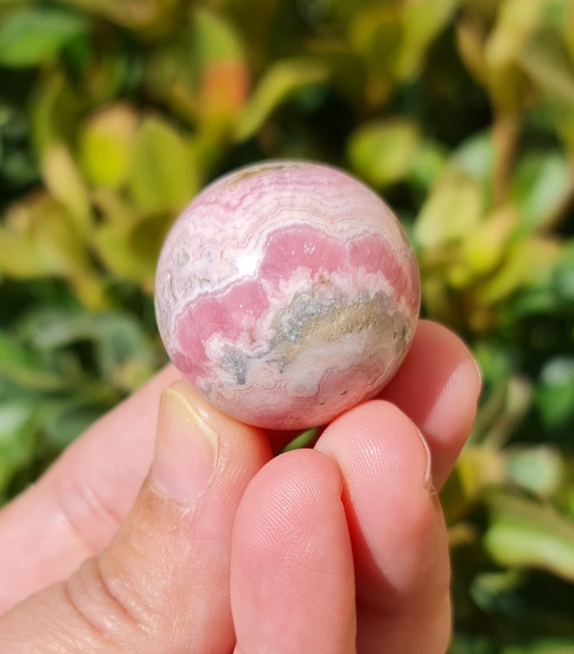 Rhodochrosite Sphere