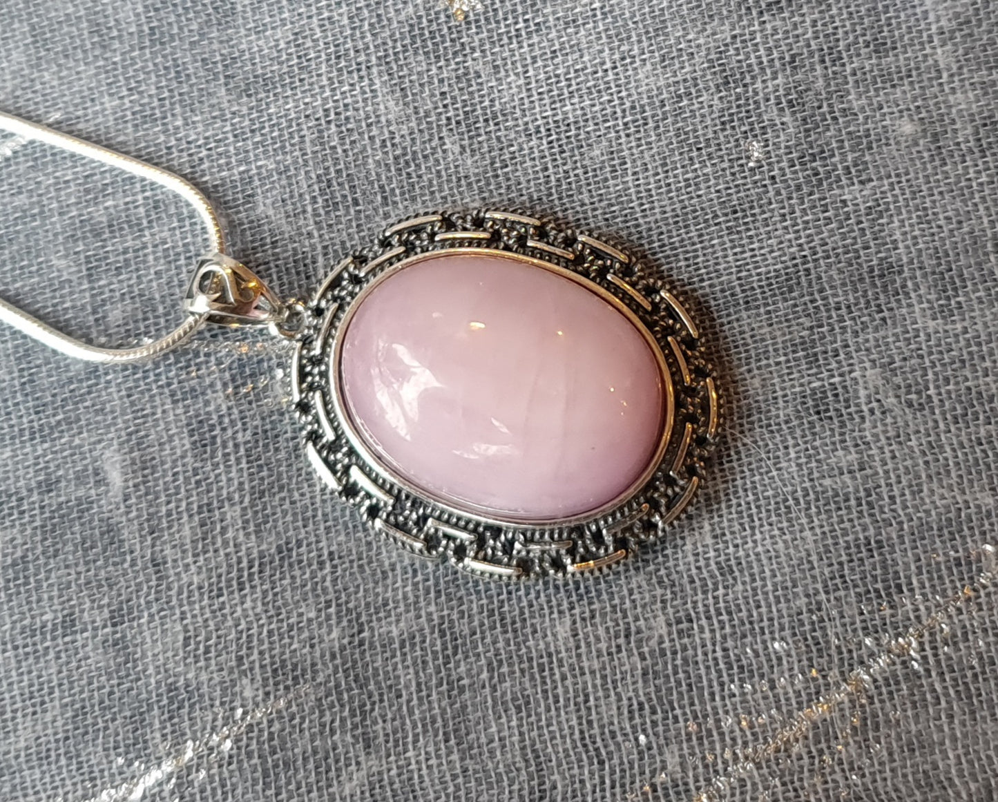 Kunzite Sterling Silver Pendant