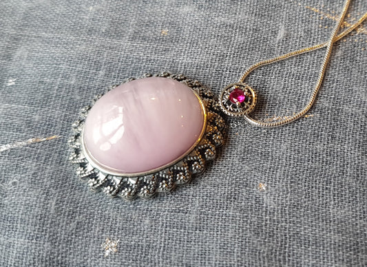Kunzite Sterling Silver Pendant