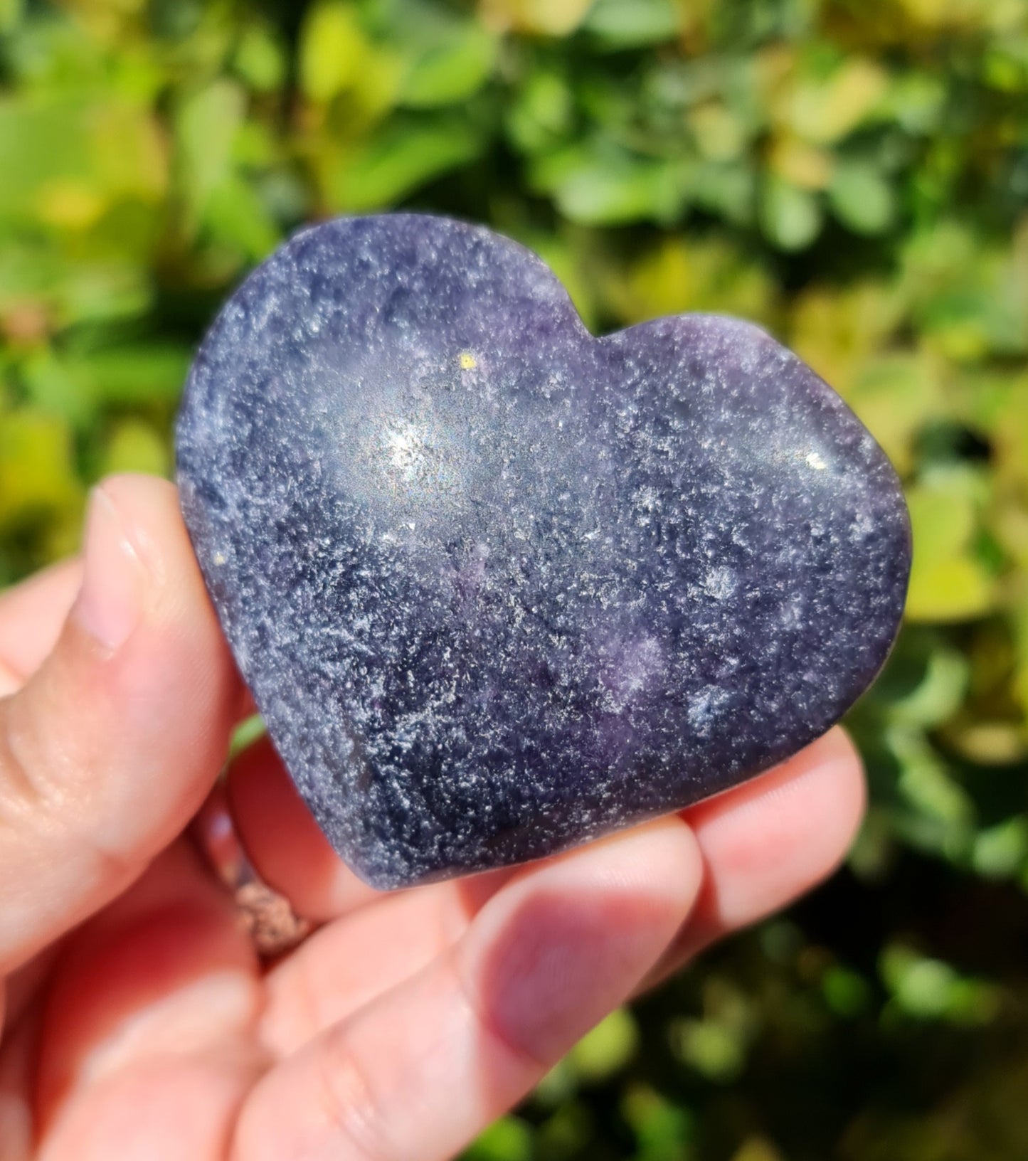 Lepidolite Heart