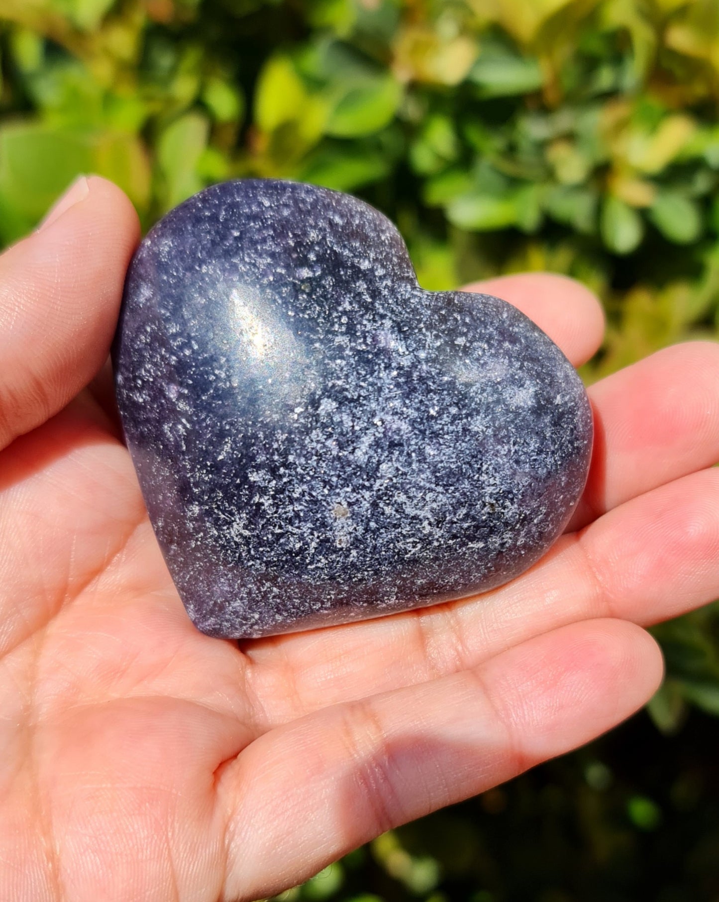 Lepidolite Heart