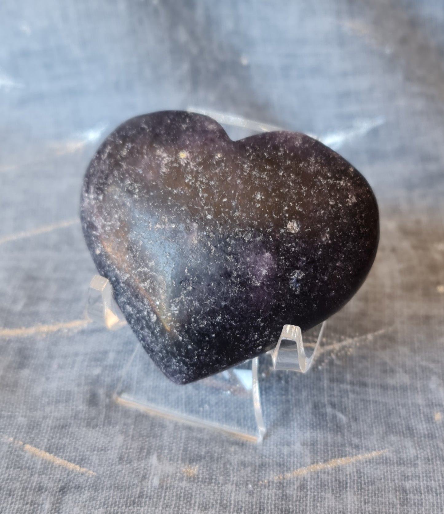 Lepidolite Heart