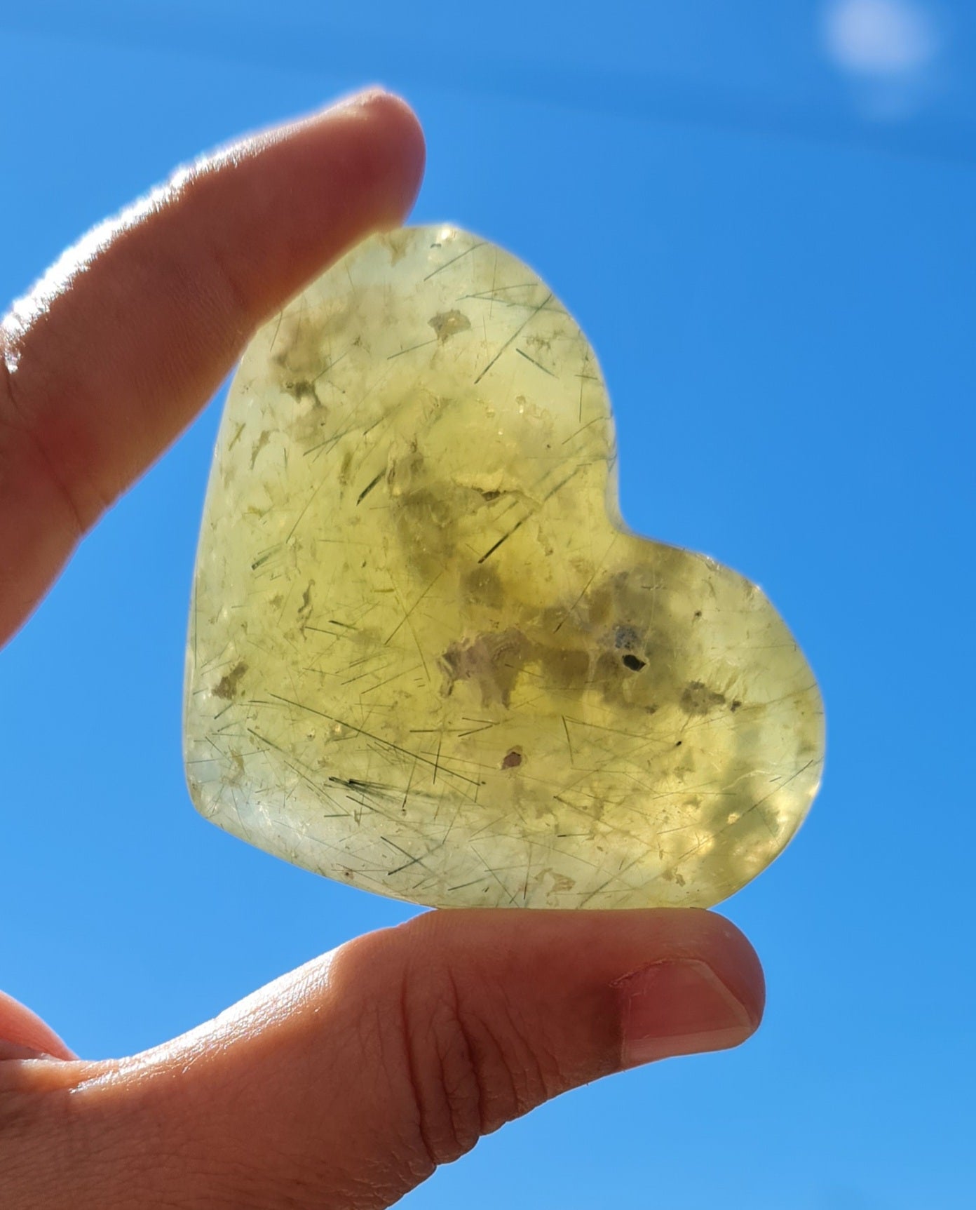 Prehnite Heart