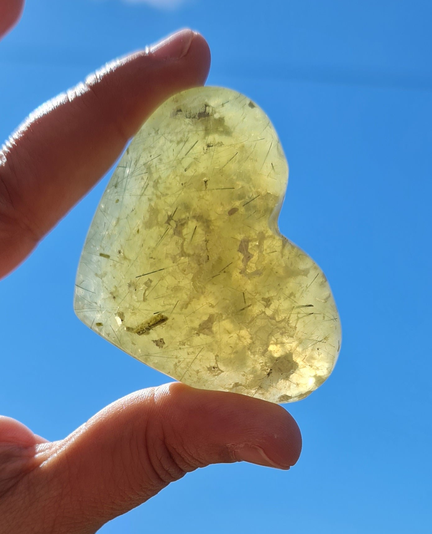 Prehnite Heart