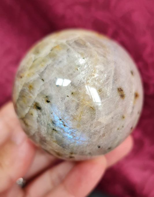 Belomorite - Moonstone with Sunstone Sphere 5.5 cm