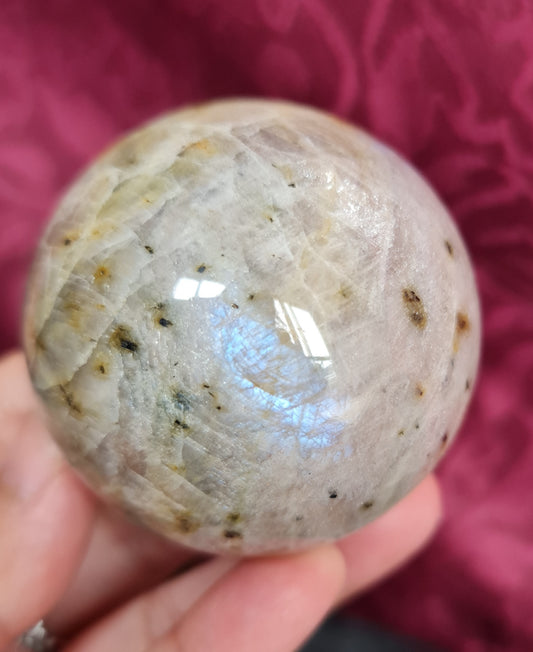 Belomorite - Moonstone with Sunstone Sphere 5.5 cm