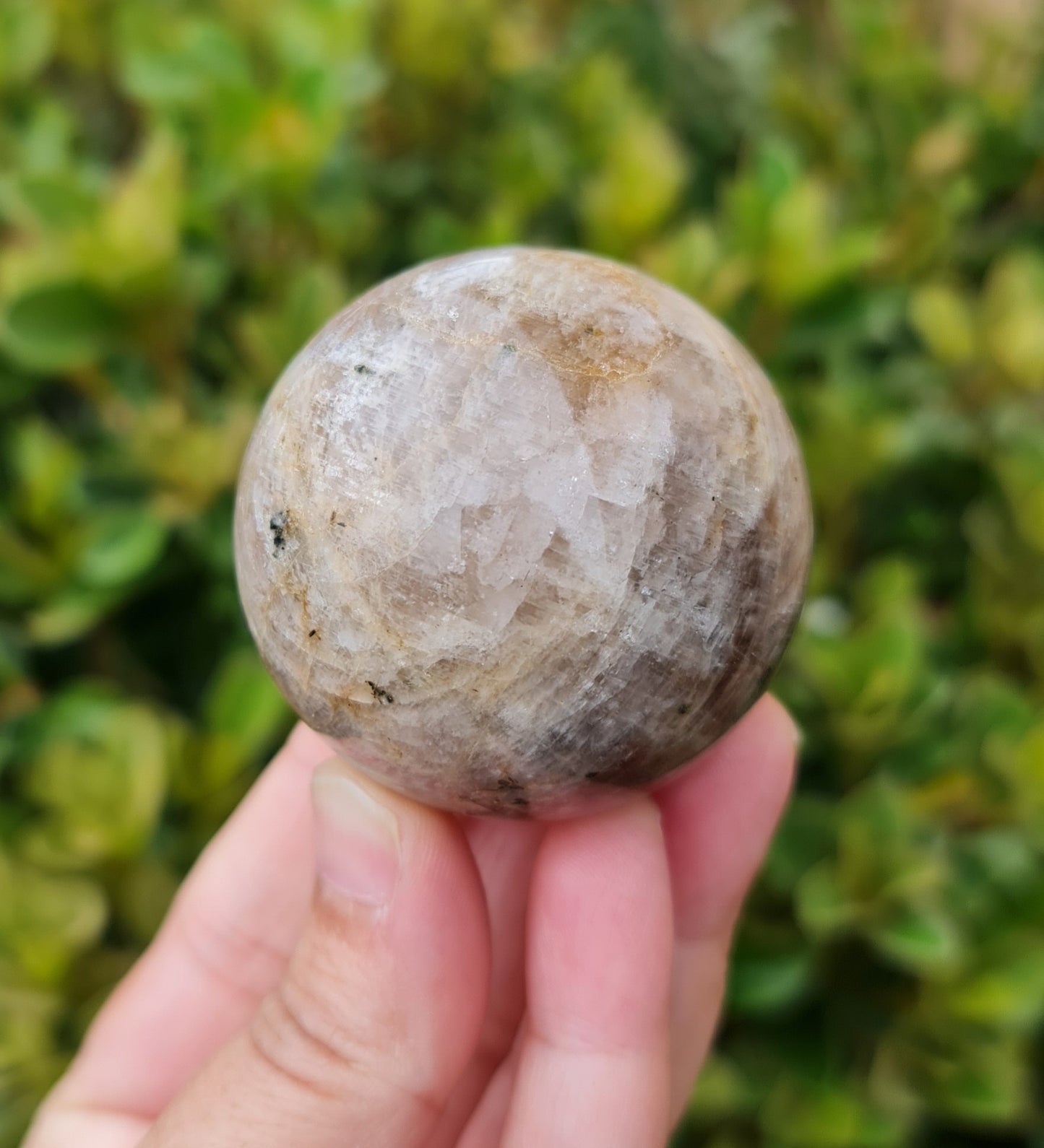 Belomorite - Moonstone with Sunstone Sphere 4.5 cm
