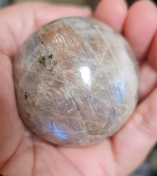 Belomorite - Moonstone with Sunstone Sphere 4.5 cm