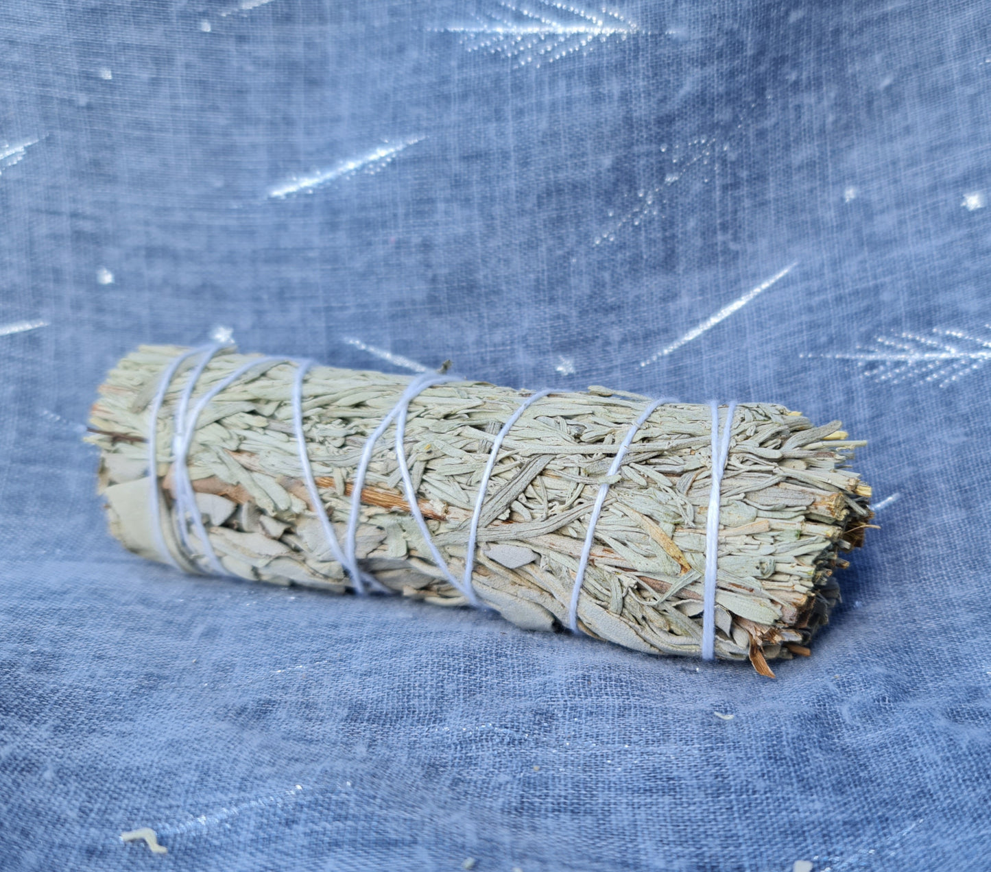 White and Blue Sage Smudge Stick