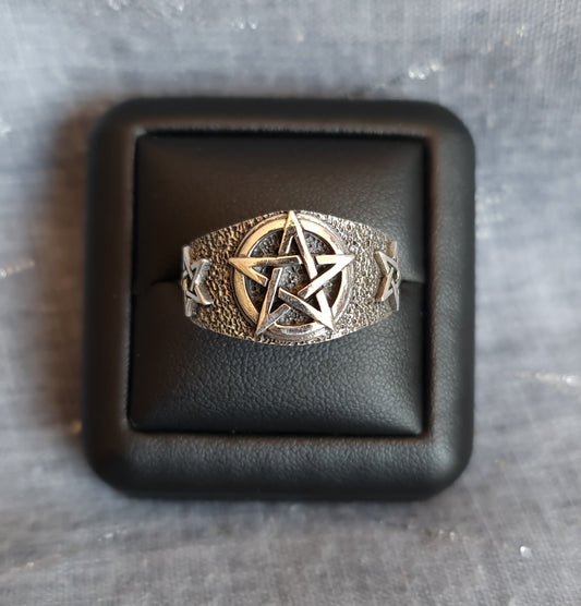 Sterling Silver Pentacle Ring