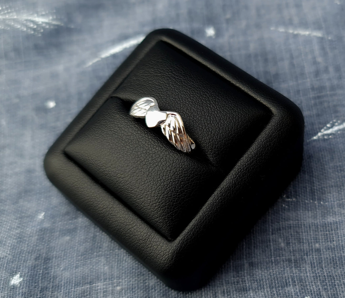 Sterling Silver Winged Heart Ring