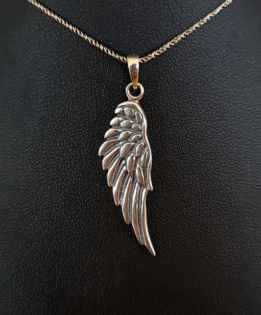 Sterling Silver Angel Wing Pendant