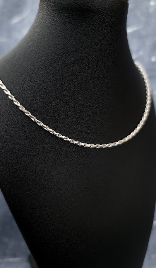 Sterling Silver Rope Chain - 1.8mm