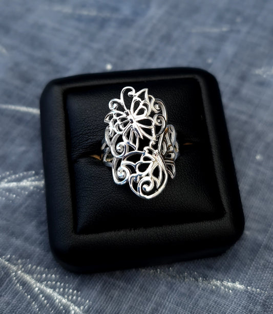 Sterling Silver Butterfly Ring