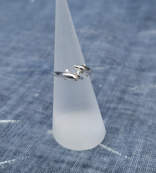 Sterling Silver Dolphin Toe Ring