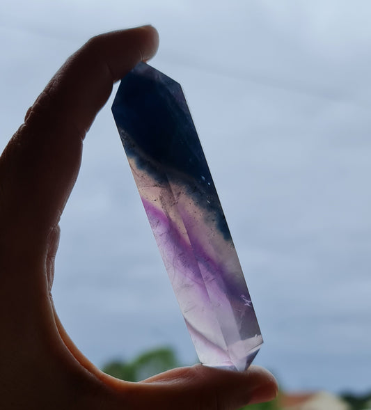 Double Terminated Fluorite Wand