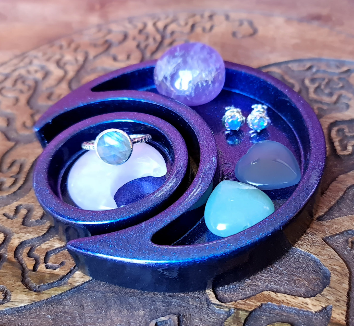 Celestial Trinket/Jewellery Bowl/Sphere Stand