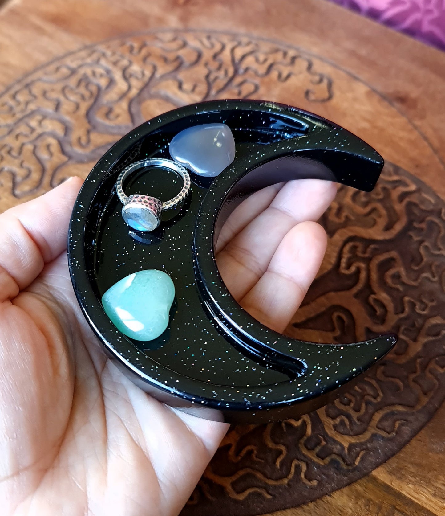 Celestial Trinket/Jewellery Bowl/Sphere Stand