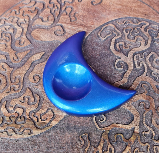 Resin Moon Sphere Stand - Blue