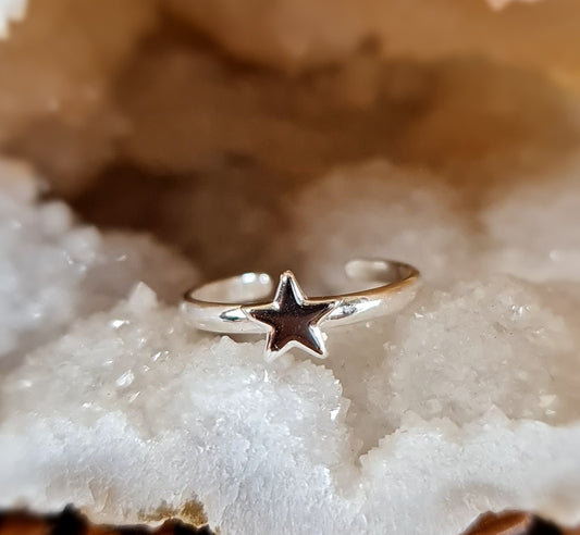 Sterling Silver Star Toe Ring