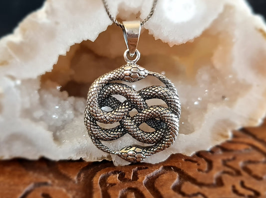 "The Auryn" Ouroboros Sterling Silver Pendant