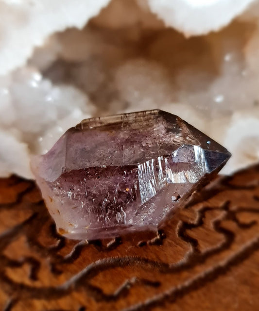 Smoky Amethyst Elestial Scepter Enhydro