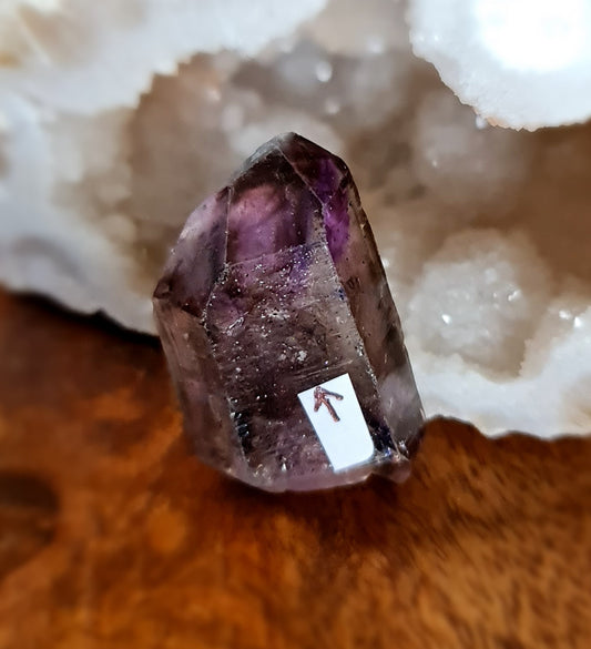 Smoky Amethyst Double Terminated Enhydro
